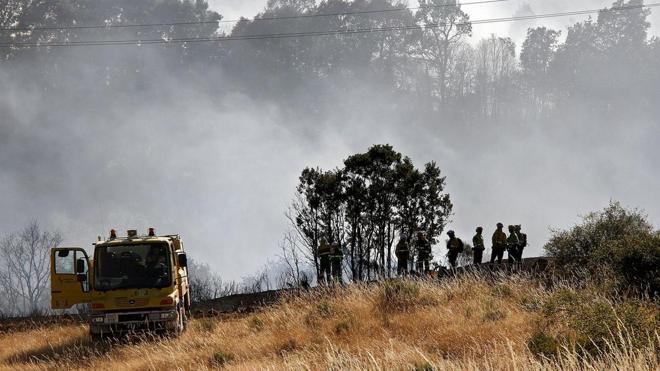 El incendio más grave del verano se produjo en Riello.