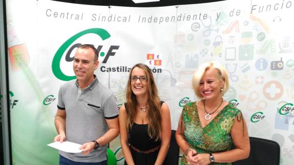 Imagen previa a la rueda de prensa del CSI-F Castilla y León.