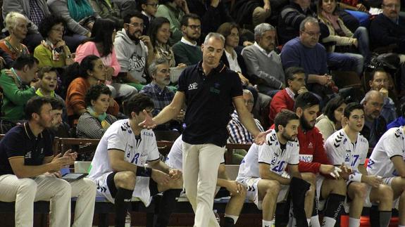 Rafa Guijosa durante el partido de este sábado.