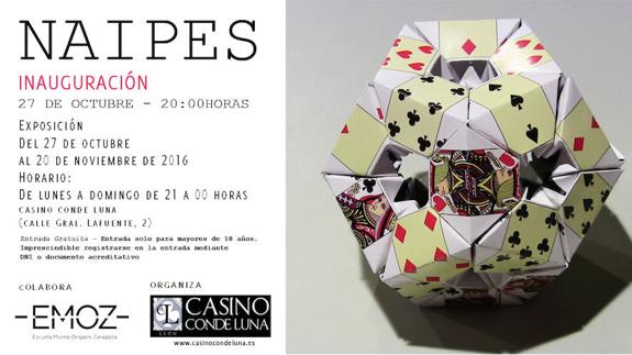 El arte del Origami llega a León en forma de naipes