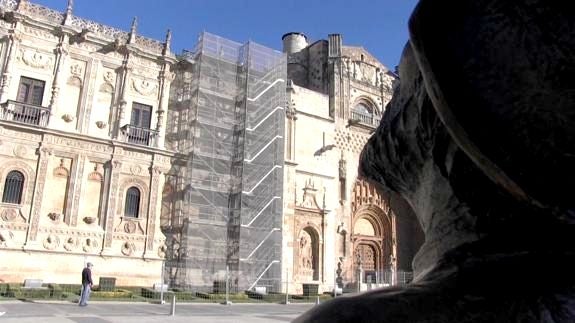 Imagen de las obras en el Hostal de San Marcos.