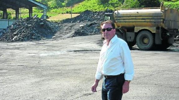 El empresario Rodolfo Cachero, en el pozo Cerredo.