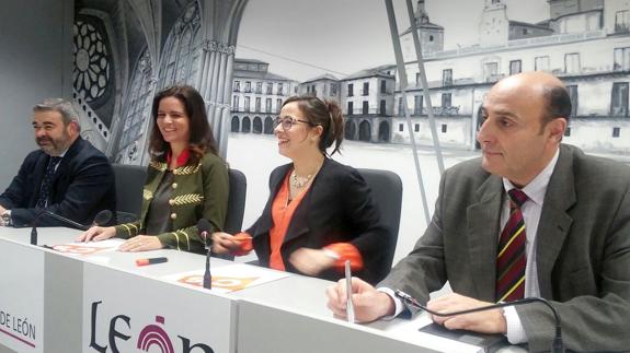 Los ediles de Ciudadanos, este viernes, en rueda de prensa.