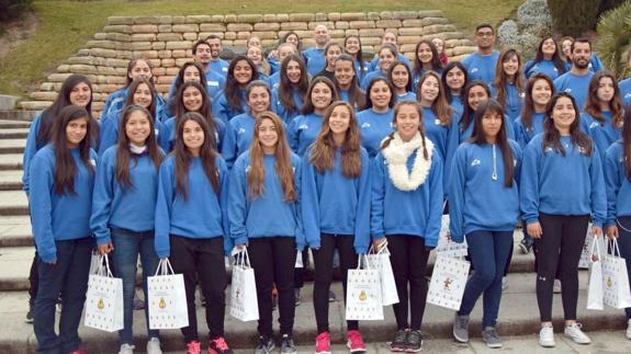 Las jugadoras chilenas de balonmano.