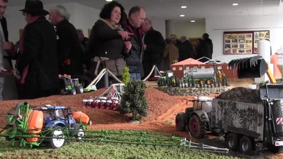 Maqueta expuesta en la feria. 