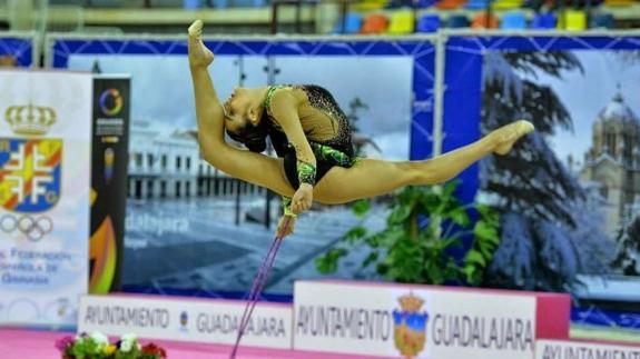 Andrea Pozo, durante una competición.