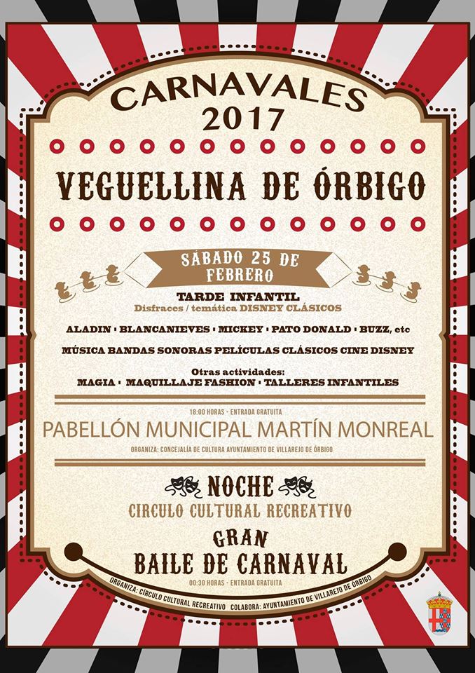 Cartel del Carnaval de Veguellina.