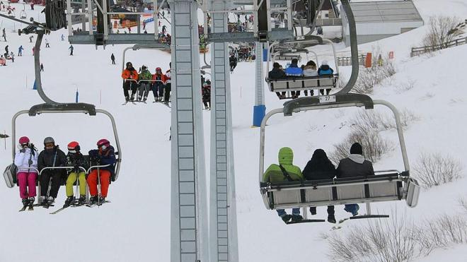 Telesilla de San Isidro.