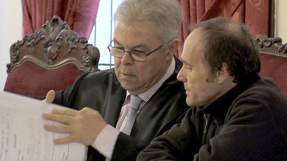 El asesino confeso, este martes, en la Audiencia. 