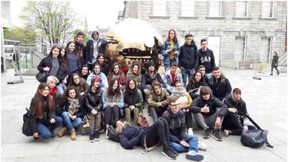 Alumnos presentes en Dublín.