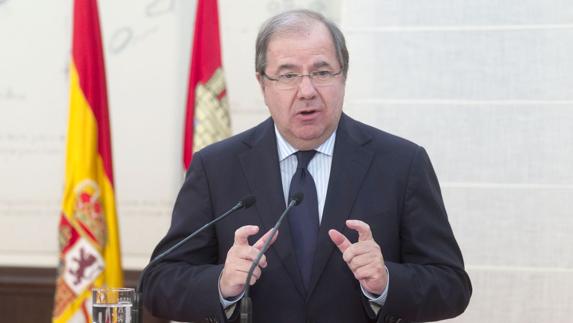 Juan Vicente Herrera, durante la presentación del presupuesto.