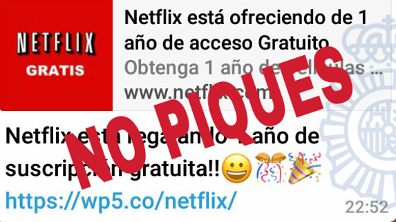 Imagen publicada de la Policía