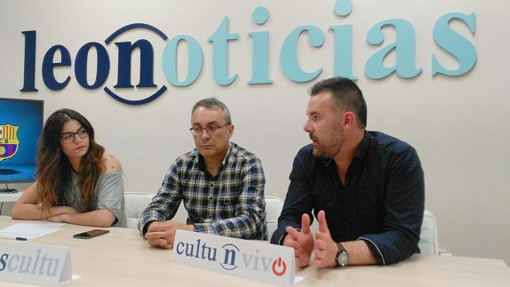 Noelia Brandón, César F. Buitrón y David Aláiz, en el cultu(n)vivo de hoy.