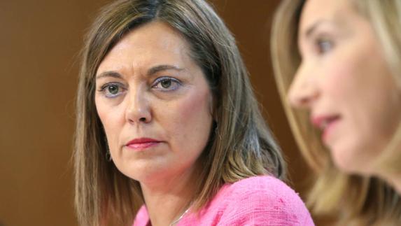 La consejera de Agricultura y Ganadería, Milagros Marcos, y la de Familia, Alicia García, comparecen en rueda de prensa posterior al Consejo de Gobierno.