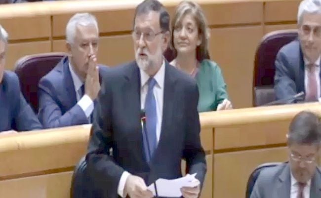 Mariano Rajoy, durante su intervención.