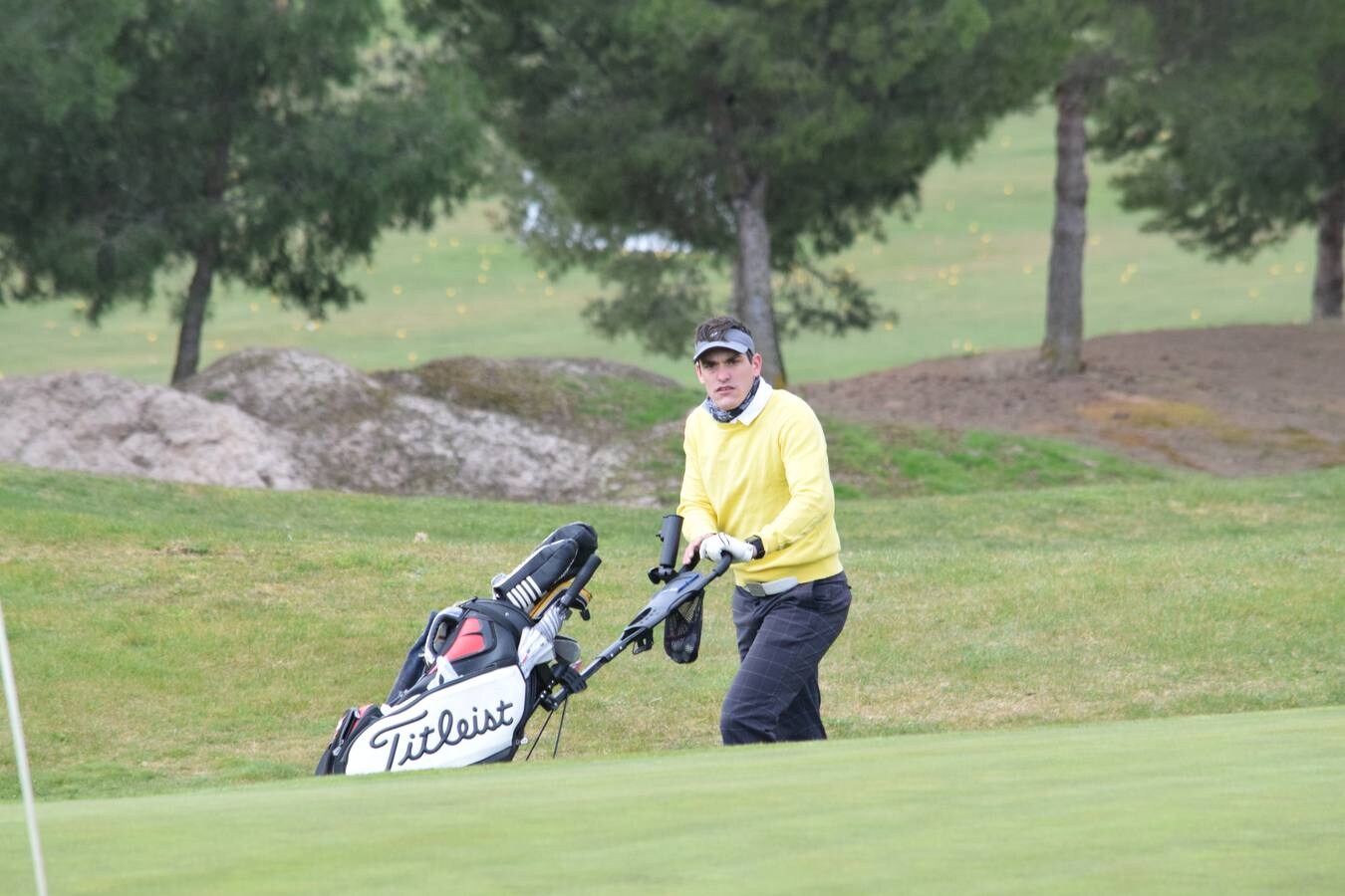 Fotos de los jugadores durante la tercera cita de la Liga de Golf y Vino.