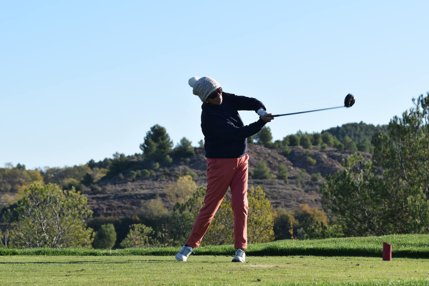 Los participantes en el torneo Finca Valpiedra, de la Liga de Golf y Vino, disfrutaron de un gran día en El Campo de Logroño.