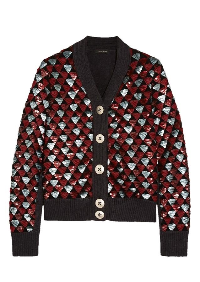 Escamas Chaqueta de punto con lentejuelas, de Marc Jacobs (C:P.V.)