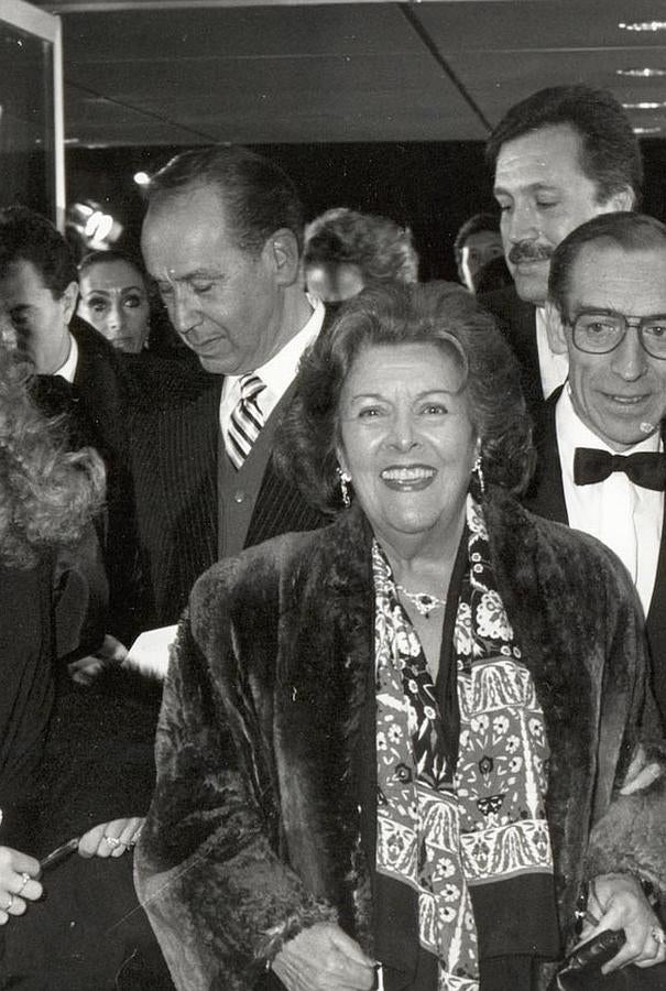 Imperio Argentina a su llegada a la gala.