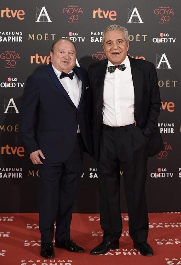Andrés Pajares y Fernando Esteso, una pareja mítica en la alfombra roja.