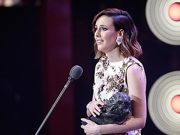 Natalia de Molina, con su segundo Goya.