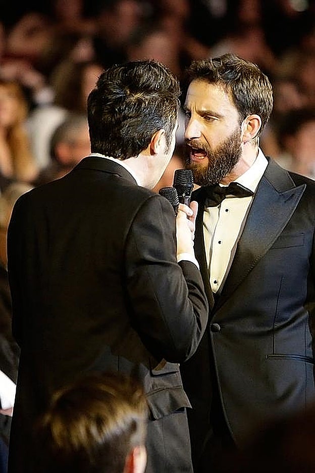 Dani Rovira en uno de los grandes momentos de la gala de los Goya.