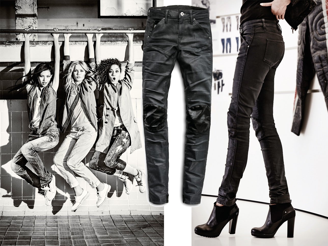 Se cumplen 20 años desde que la firma lanzó el modelo de vaqueros que ha revolucionado el mundo denim, el Elwood 5620. Creados por el diseñador jefe Pierre Morisset, quien se inspiró en un motorista francés, fueron los primeros creados con una técnica 3D. Para celebrar estas dos décadas, G-Star ha presentado una campaña fotografiada por Ellen von Unwerth y, cada mes, harán un nuevo lanzamiento de una edición limitada de Elwood. (Versión femenina del modelo Elwood 5620)