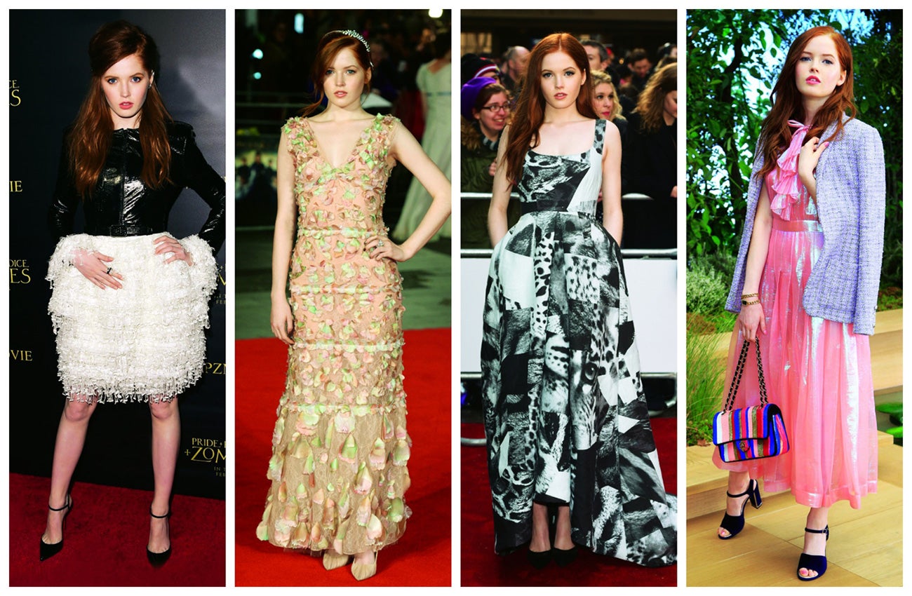 La comparación es inevitable. Ellie ha dado el salto a la fama con Orgullo, prejuicio y zombies (se estrena en abril) y Kristen Stewart lo hizo también con un film de seres de otro (ultra) mundo, vampiros. Pero es que esta pelirroja de 18 años va camino de convertirse, como Stewart, en la nueva musa de Chanel. La firma es, sin duda, su favorita para la red carpet y ya la hemos visto en alguno de sus desfiles. ¿Coincidencia?