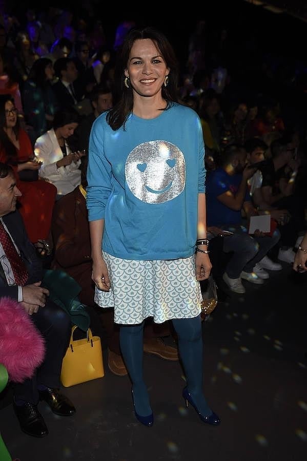 Fabiola con uno de los diseños de Ágatha Ruiz de la Prada.