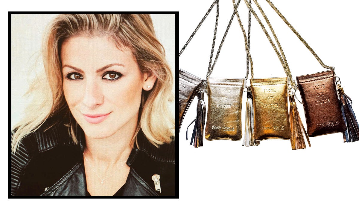 En 2010, Priscila creó su propia marca de bolsos de piel y complementos, con pieles exquisitas y elaboración artesanal. Diseño brasileño con calidad española, cuyas ventas no han dejado de crecer. Priscila y algunas de sus creaciones.