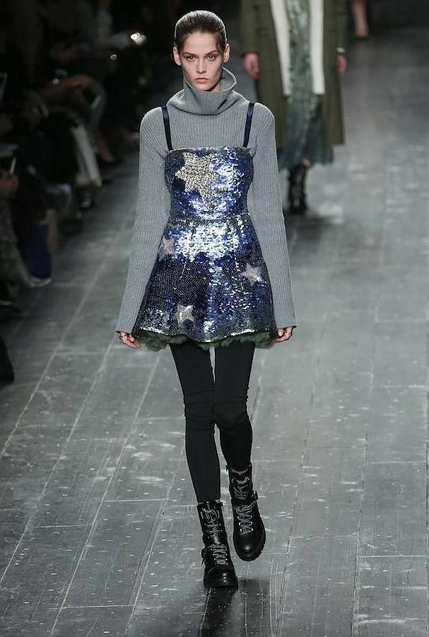 Una de las mezclas que la firma propone para la temporada de frío