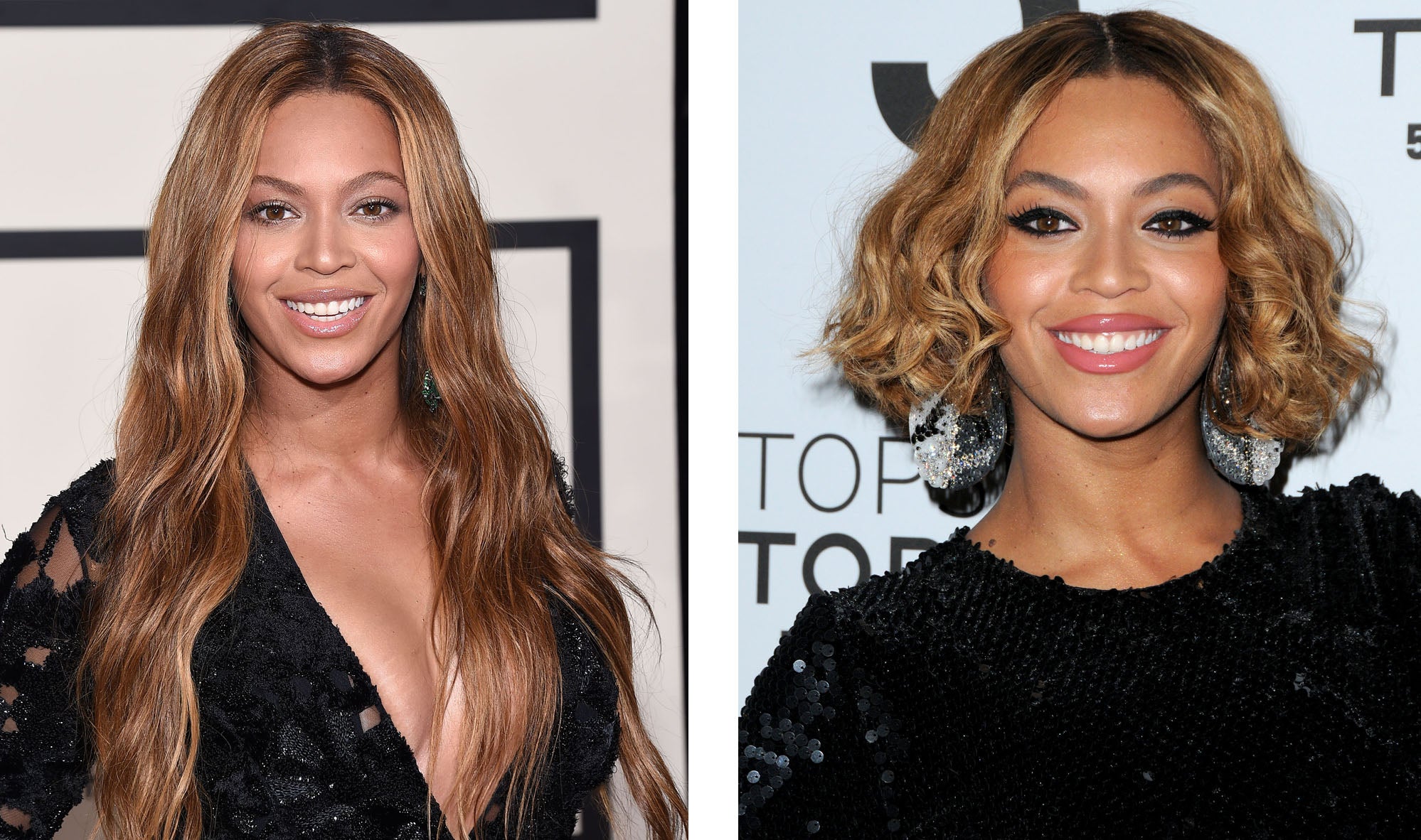 La cantante es una de las muchas famosas que utilizan las extensiones y pelucas para cambiar continuamente de look. Aunque lo más habitual es verla con una melena extra larga, en ocasiones Beyoncé se ha dejado ver con un bob rizado que le sienta muy bien.