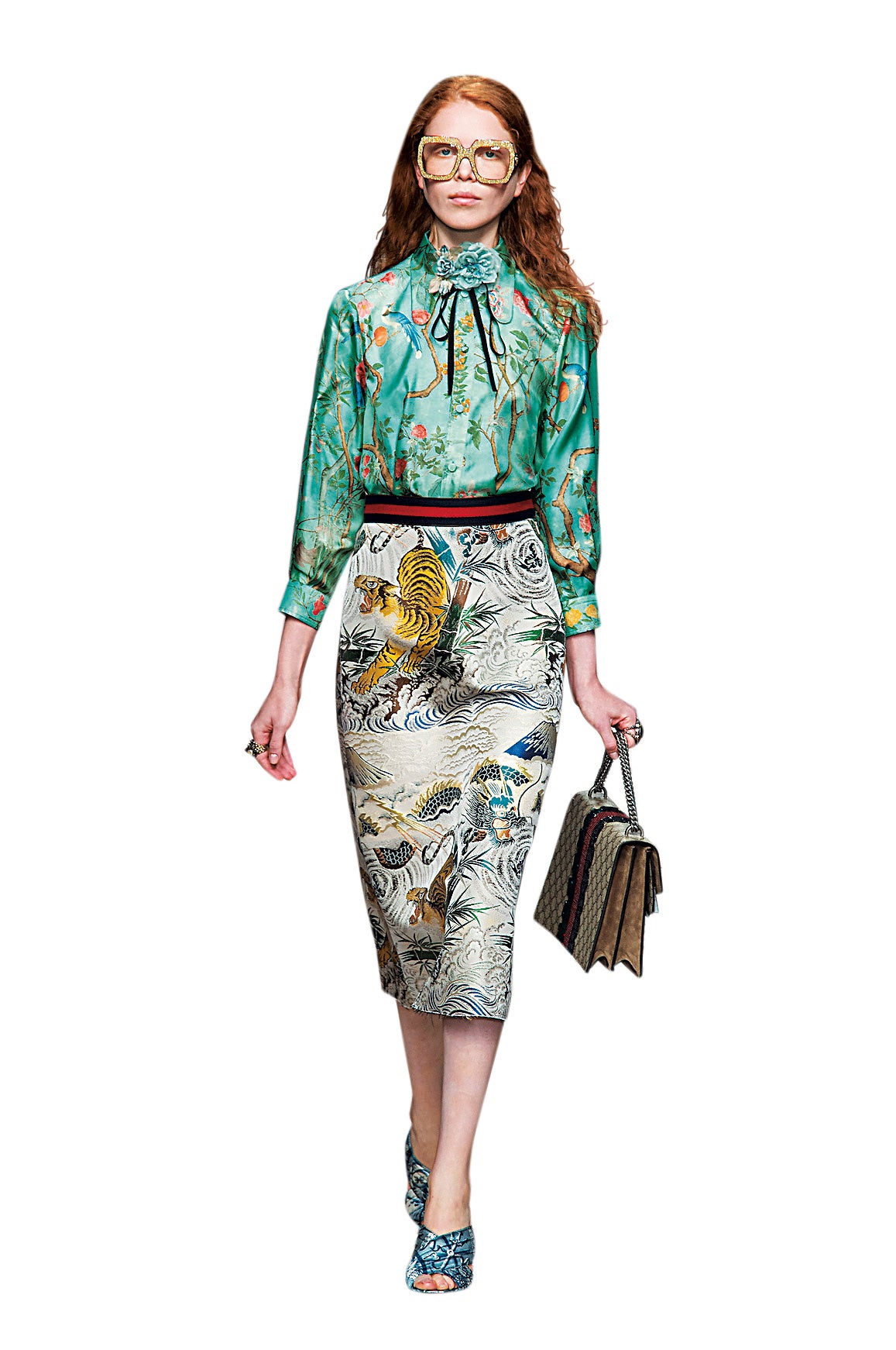 Gucci apostaba por el estilo más vintage.