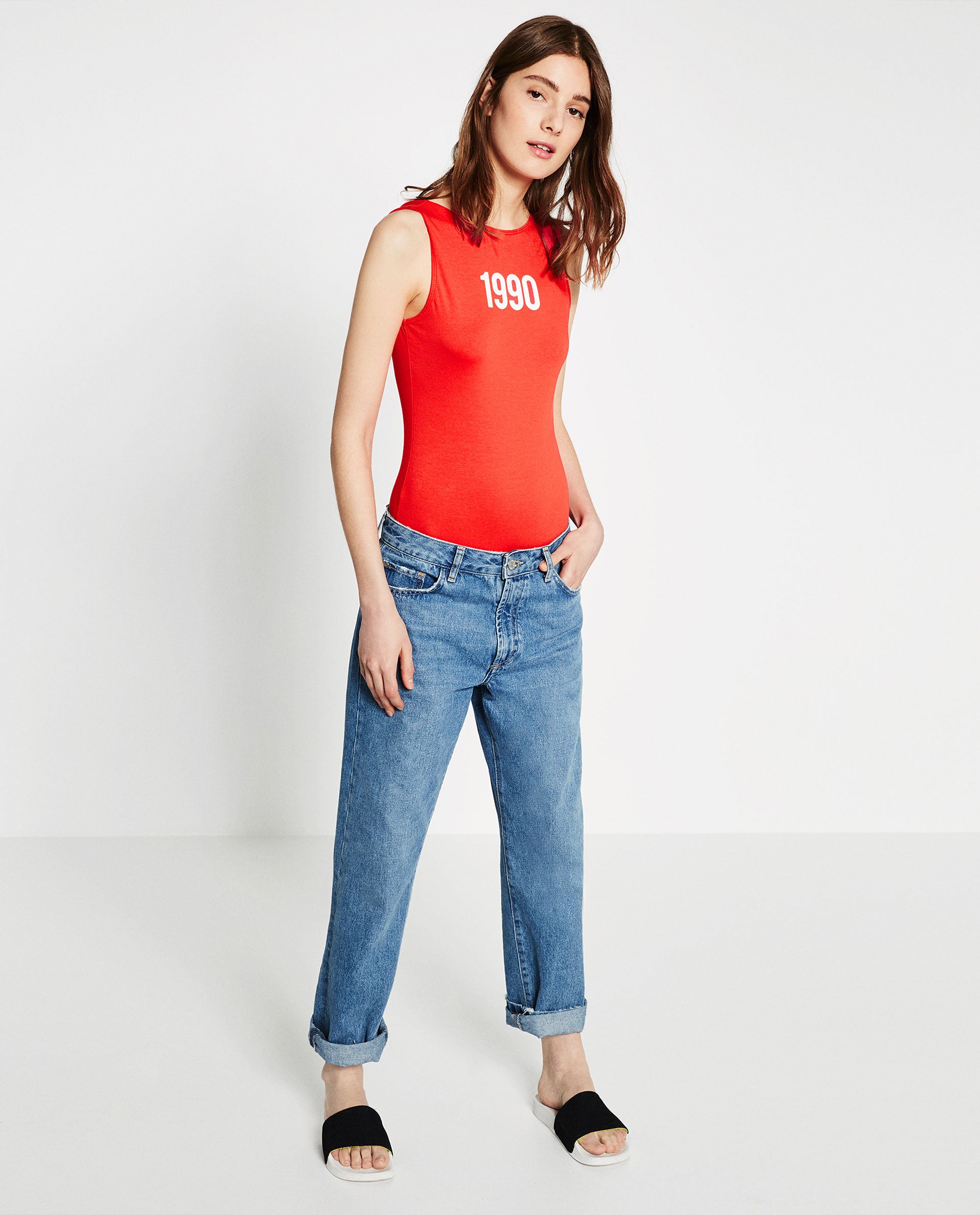 1990. Toda una declaración de intenciones este body disponible en Zara esta temporada