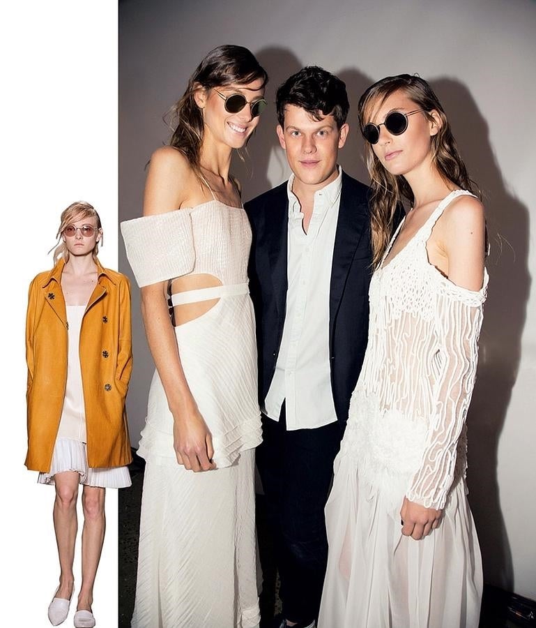 Con su colección para esta primavera, Wes Gordon ha puesto de moda los hombros al descubierto. El nuevo "niño" mimado (tiene 28 años) de la industria americana estudió en la Saint Martins de Londres y trabajó con Tom Ford y Oscar de la Renta antes de crear, en 2010, su marca. "Me identifico con una estética que transmite el romance y el lujo de una manera moderna y juvenil" afirma. Ahora saca una colección de gafas de titanio para Silhoutte. "Quise formas redondas; a mis amigas les encantan, son más cool". www.silhoutte.com