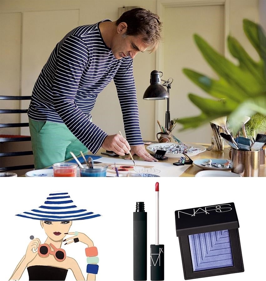 Trabaja con brochas, pero no es maquillador. Konstantin es uno de los ilustradores más famosos del mundo de la moda, por sus colaboraciones con revistas y diseñadores. Ahora se estrena con una firma de maquillaje, Nars. El artista griego afincado en Los Ángeles no dudó en aceptar la propuesta de François Nars: "Esas pequeñas cajitas llenas de colores mágicos, ¡son como imanes de belleza!", asegura. ¡Y tanto!