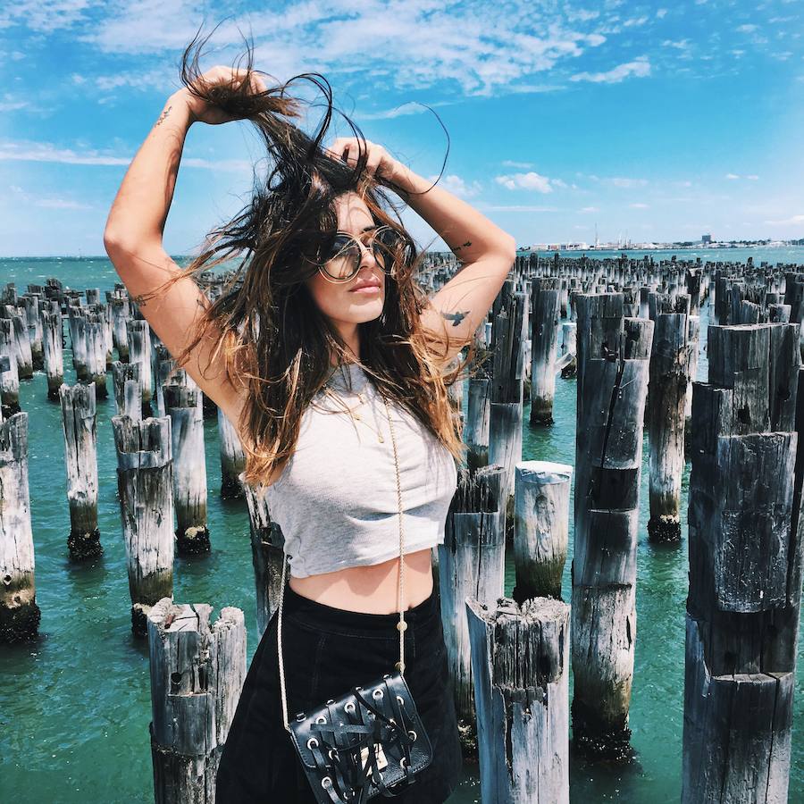 La bloguera comparte en su perfil de Instagram imágenes de sus viajes como esta