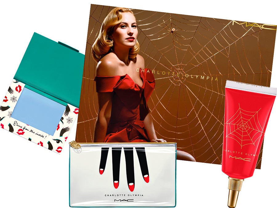 A la lista de colecciones cápsula y colaboraciones de artistas y diseñadores con la firma de maquillaje M·A·C, (desde Proenza Schouler hasta Miley Cirus), ahora hay que sumar un nuevo nombre: Charlotte Olympia. Un colección efímera cargada de glamour retro.
