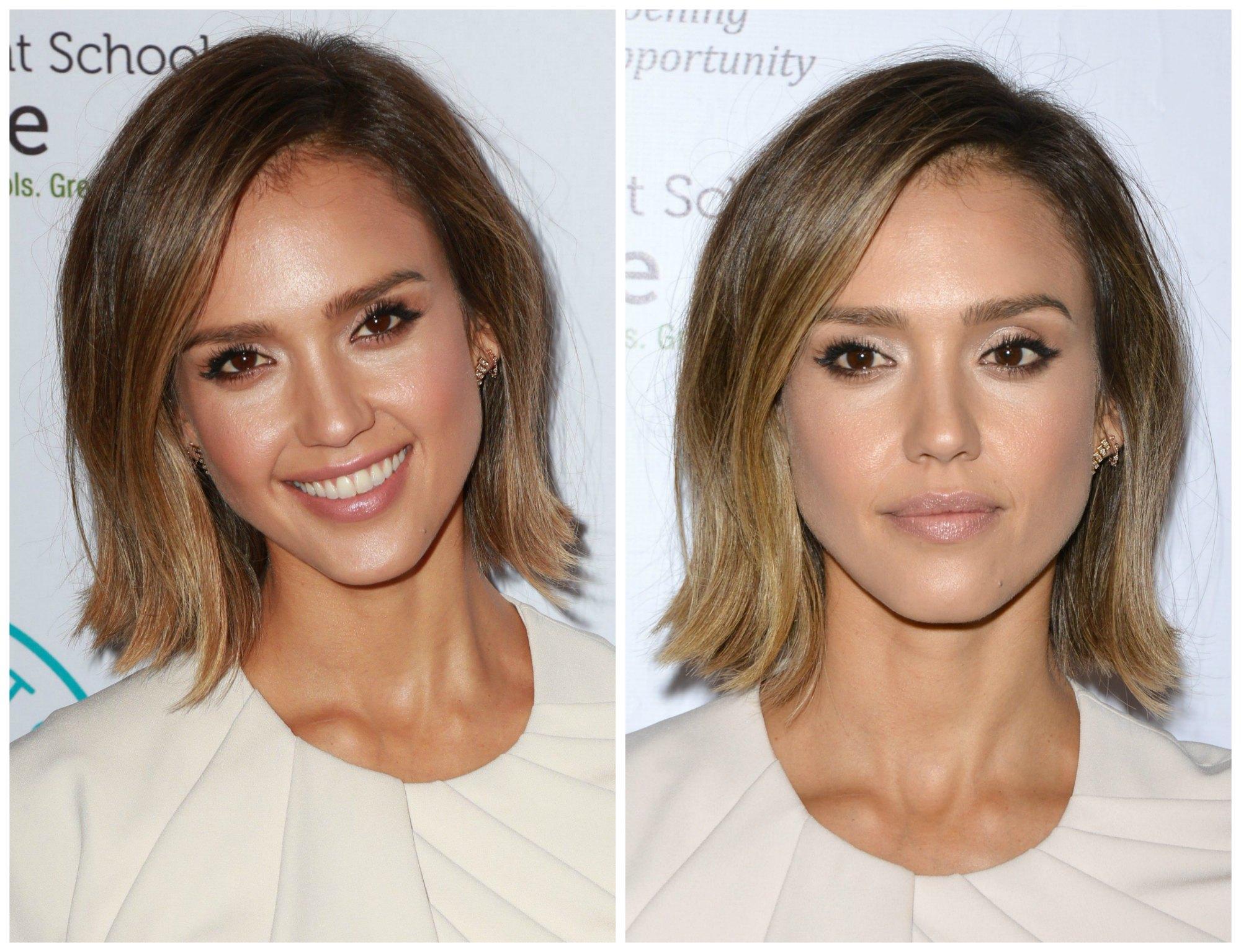 La actriz tiene una sonrisa perfecta que le ilumina la cara cada vez que la luce.