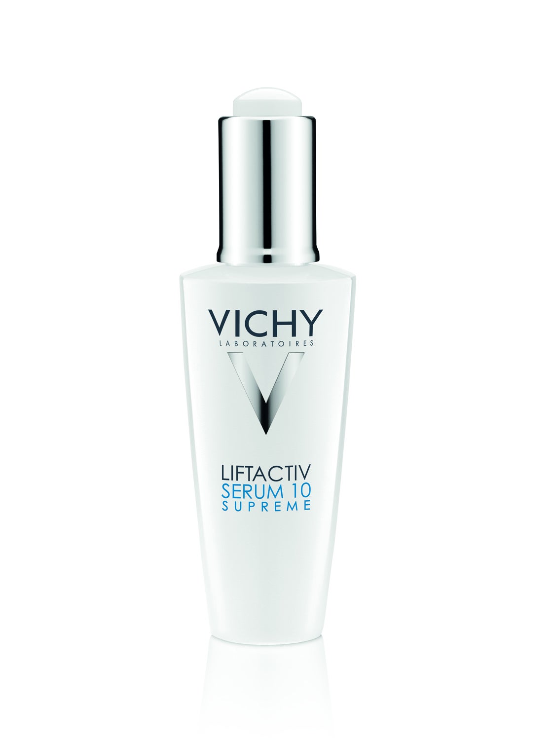 Liftactiv Sérum 10 Supreme de Vichy. Sérum antiedad que corrige los 10 signos de la edad: arrugas, pérdida de firmeza, líneas de expresión, pérdida de tonicidad, tono apagado, pérdida de turgencia, rasgos marcados, signos de fatiga, tono irregular y deshidratación. (45,50€).