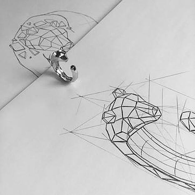 Dibujo del anillo 'Bear'