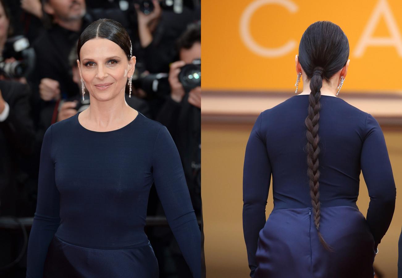 En el festival de Cannes 2016 la actriz francesa Juliette Binoche lucía una larguísima trenza postiza.