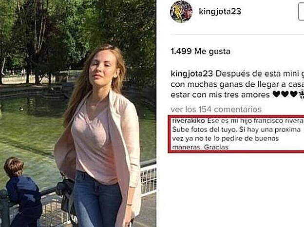 A a la derecha, el comentario que Kiko borró,
