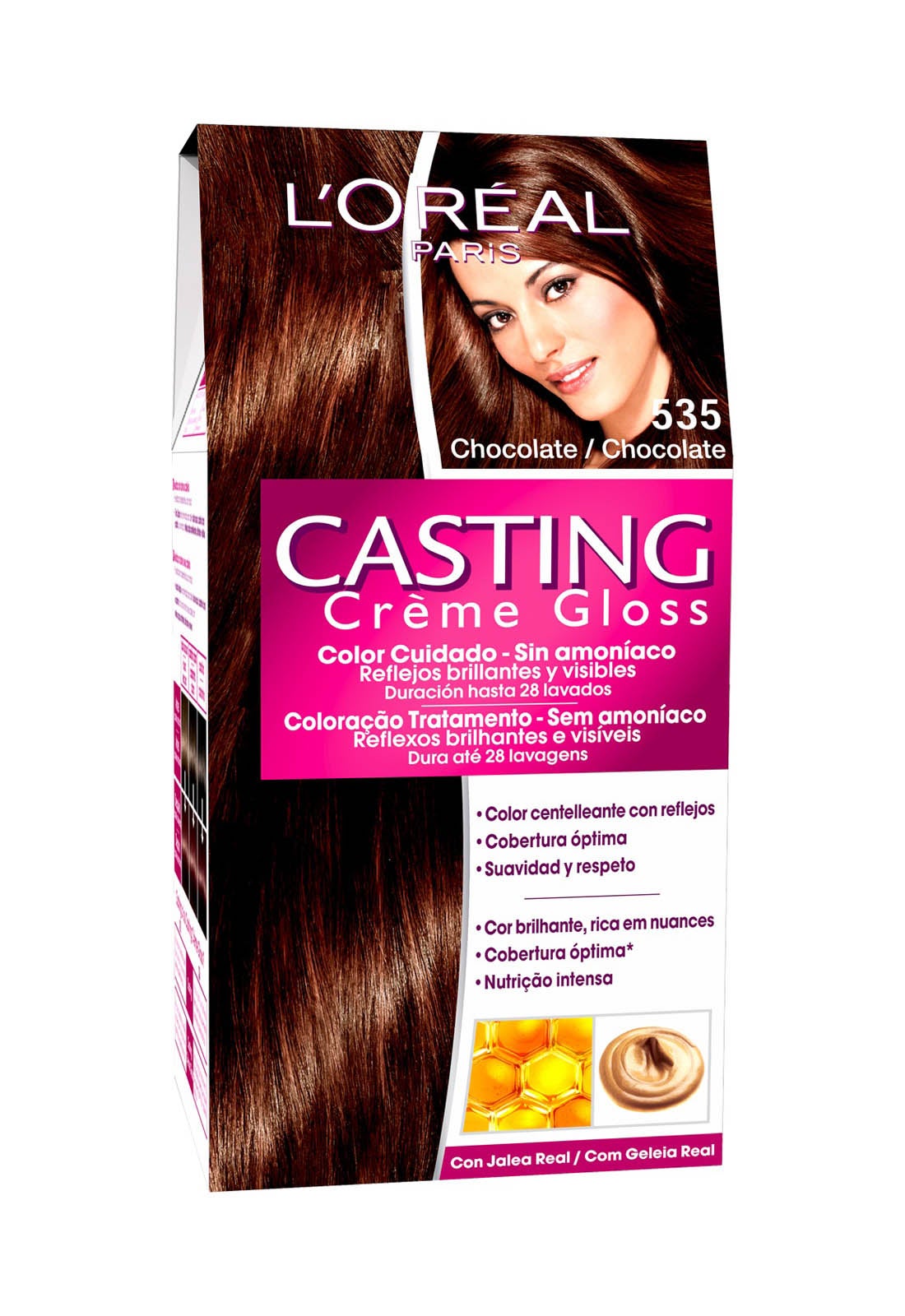 Sin amoníaco, ofrece una cobertura óptima de las canas y reflejos ultra-glossy chispeantes. Con sus efectos múltiples, recrea en tu cabello un color tornasolado con reflejos brillantes y visibles para un resultado más natural y duradero. (6,95€)