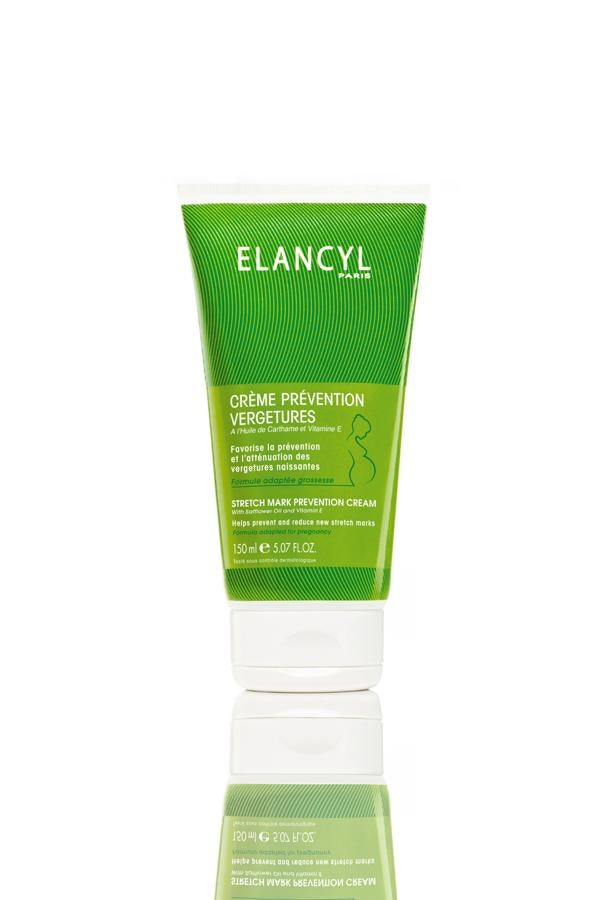 Por su composición en extracto tisular de origen marino, vitamina E, aceite de cártamo, hidroxiprolina y silicio orgánico ayuda a prevenir la formación de estrías durante el embarazo. (38,50€, 500 ml)