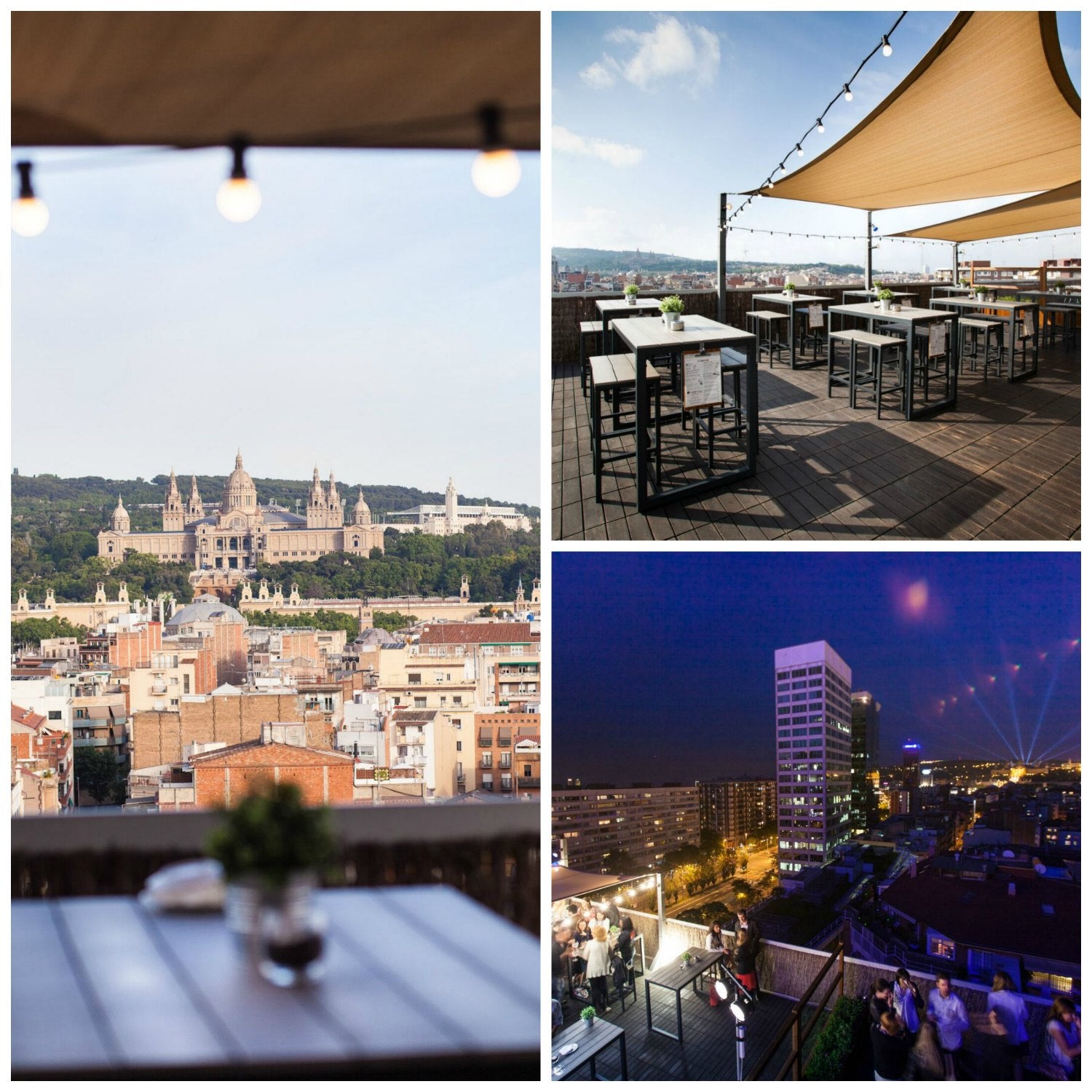 La Terraza BCN Urban Club es un lugar ideal donde disfrutar con amigos o pareja de un ambiente relajado y agradable en un marco incomparable: un rooftop con increíbles vistas del skyline barcelonés. Además, dispone de una carta cosmopilta y con personalidad en la que las estrellas son sus hamburguesas gourmet.
