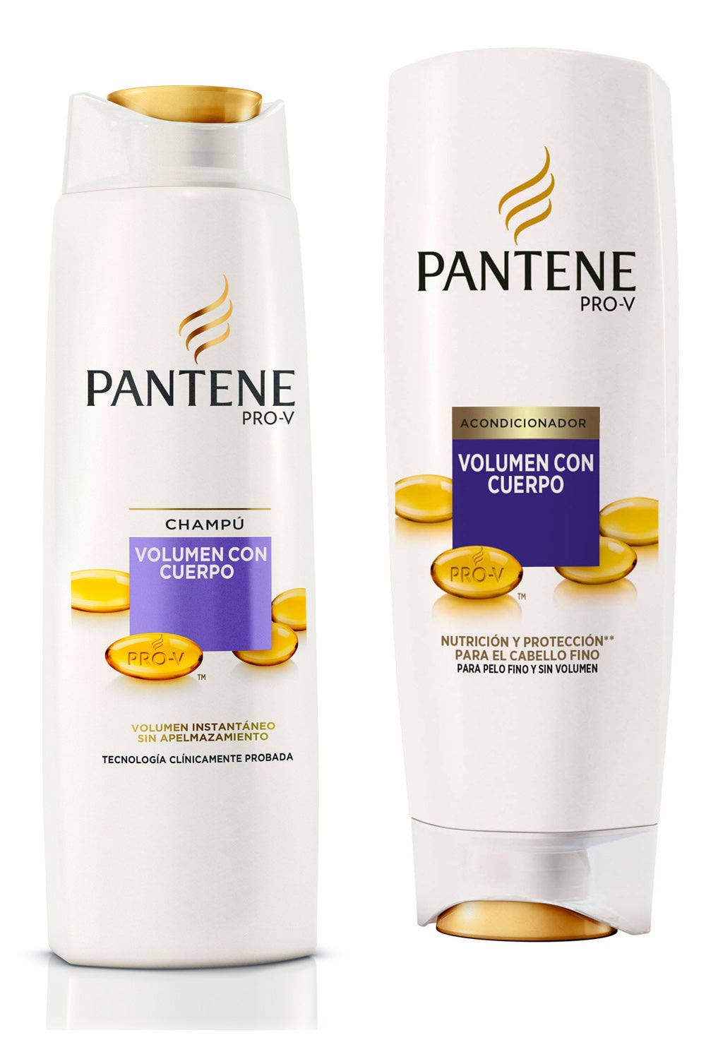 Volumen instantáneo sin apelmazamiento. Ideada para dotar de volumen y cuerpo al cabello que más lo necesita, su fórmula con micro-partículas incluye agentes reforzadores de protección que elevan, rellenan y protegen el cabello contra los daños del cepillado. Champú Volumen con Cuerpo (3,85 €) y Acondicionador (3,85€), ambos con histidina.