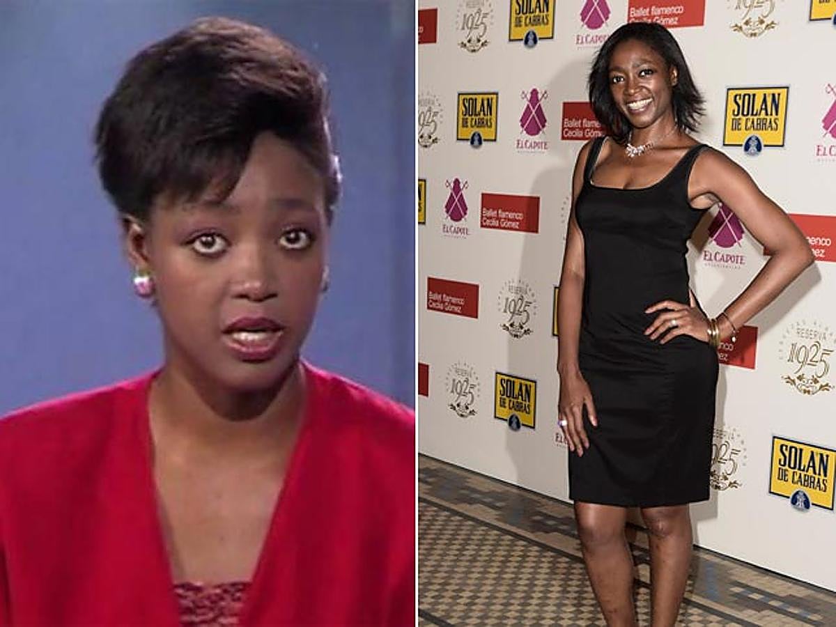 La que fuera compañera de Ana Pastor en el Telediario de La 1 a principios de los 90 (izda.) ha experimentado un enorme cambio, como se puede apreciar en la imagen de la derecha, tomada hace un año.