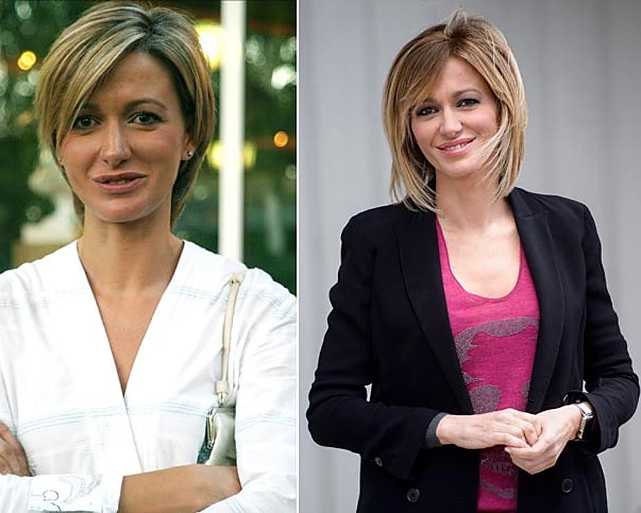 A la izquierda, Susana Griso en los Premios Corazón de Oro, en 2014. A la derecha, en una imagen promocional de 'Dos días y una noche', de febrero de 2016.