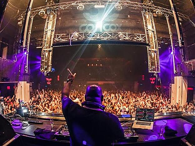Carl Cox en su sesión en Space Ibiza